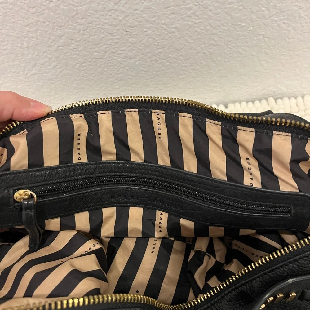 Kelsi Dagger Black Leather Handbag - Picture 5 of 5